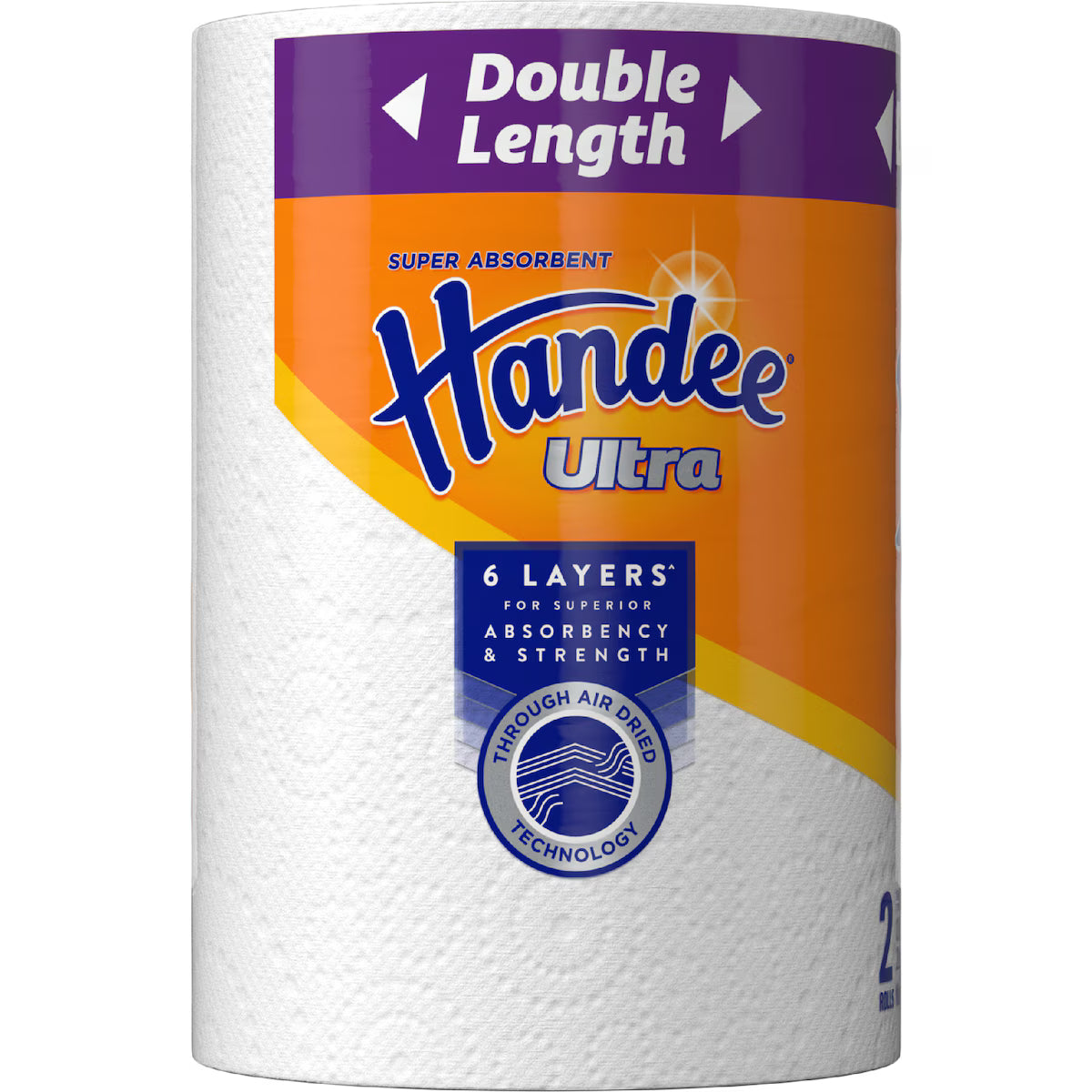 Handee Ultra Paper Towel White - 2 Pack, 120 Sheets - Super Absorbent & Strong