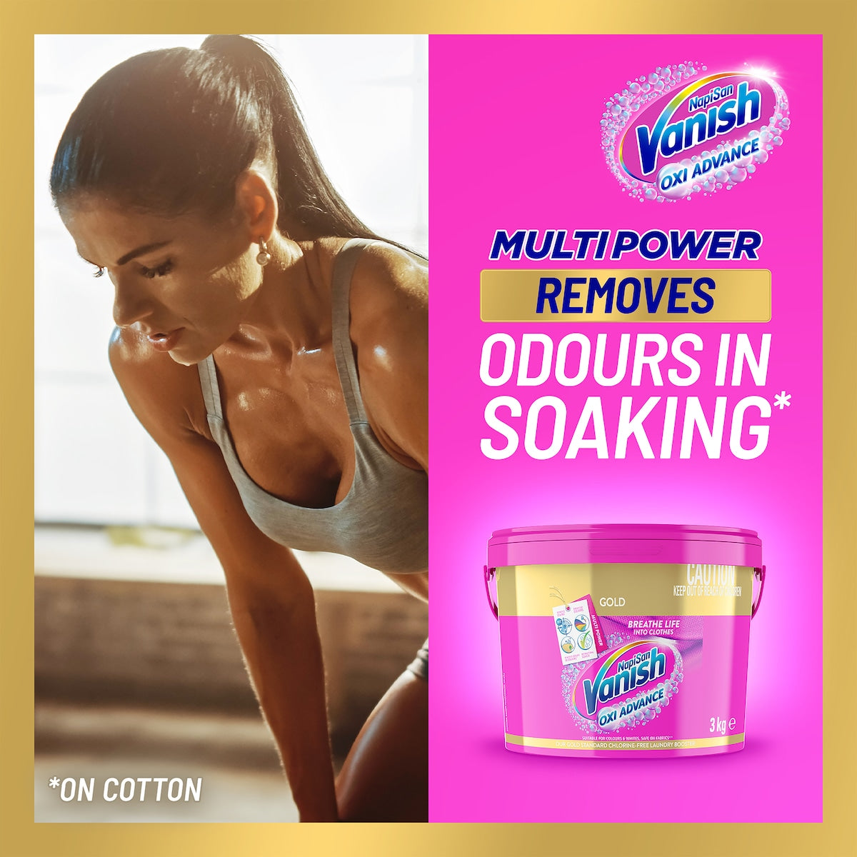 Vanish Gold Stain Remover Powder 3kg | Fast Acting, Powerful Stain Removal, Safe for Colors