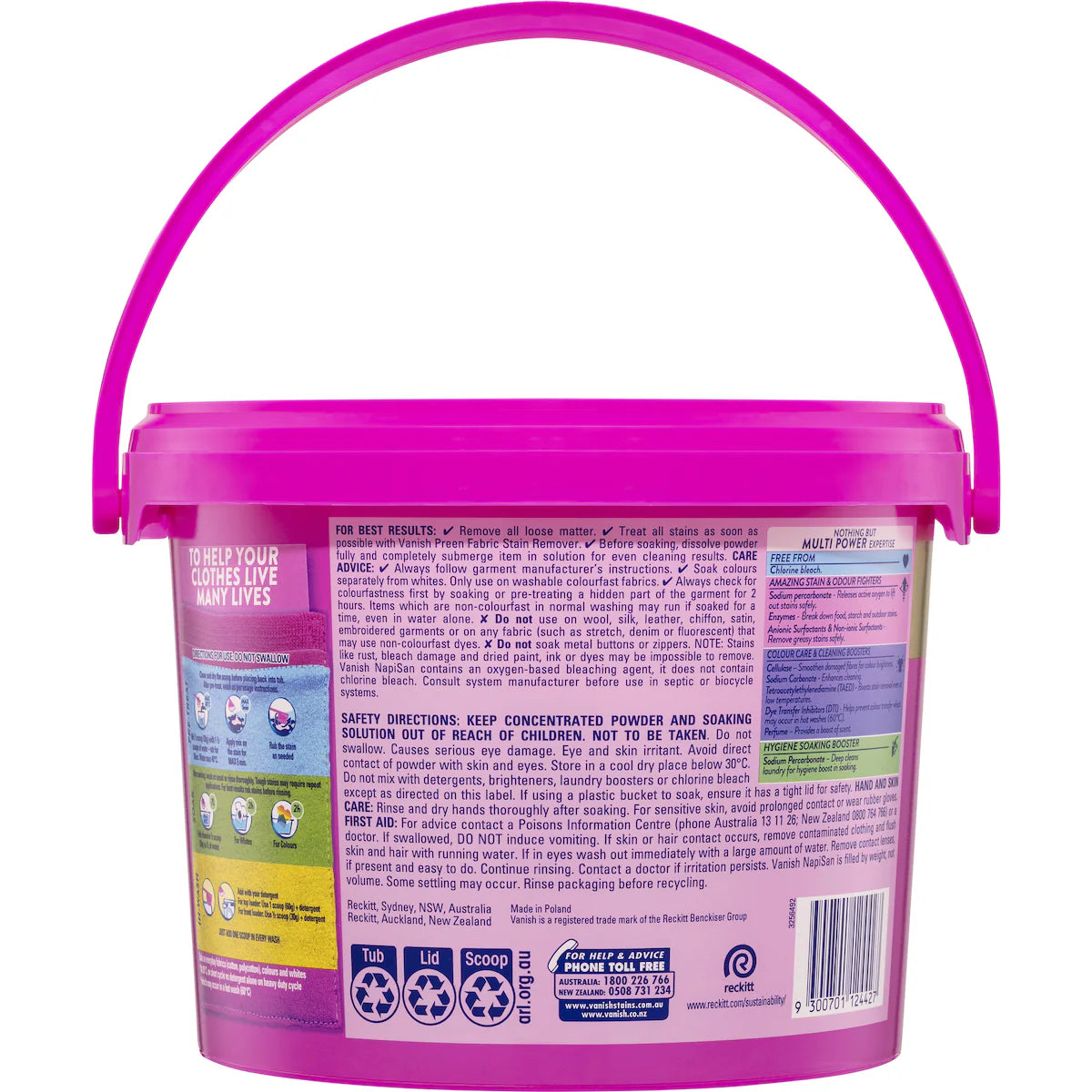 Vanish Gold Stain Remover Powder 3kg | Fast Acting, Powerful Stain Removal, Safe for Colors
