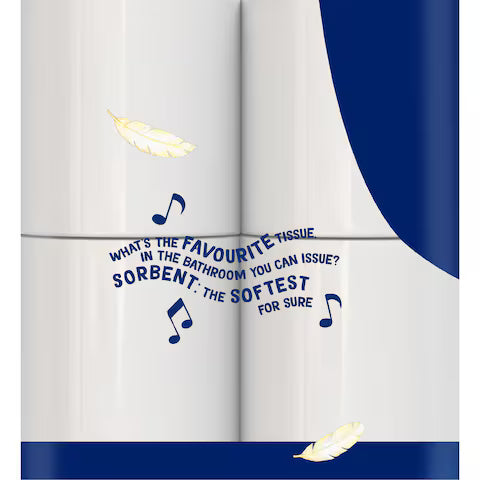 Sorbent Toilet Tissue White - 20 Pack, 3 Ply - Extra Soft & Thick