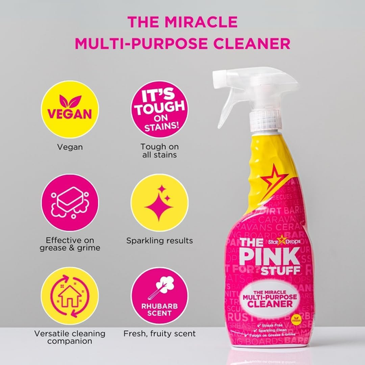 The Pink Stuff Miracle Multi-Purpose Cleaner 750mL | Powerful Cleaning, Tough on Stains, All Surfaces
